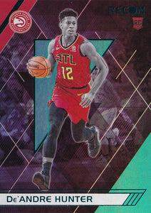 2019-20 Panini Chronicles Basketball Cards TEAL Parallels: #293 De'Andre Hunter RC - Atlanta Hawks