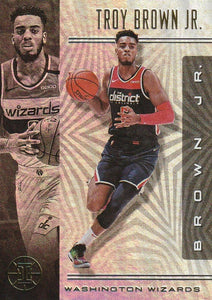 2019-20 Panini Illusions Basketball Cards #1-100: #89 Troy Brown Jr.  - Washington Wizards