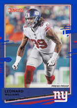Load image into Gallery viewer, 2020 Donruss NFL BLUE PRESS PROOF Parallels ~ Pick Your Cards
