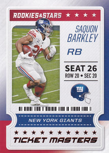 2020 Panini Rookies & Stars NFL TICKET MASTERS Inserts ~ Pick Your Cards