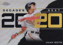 Load image into Gallery viewer, 2020 Topps Chrome Update Baseball DECADE&#39;S NEXT Inserts ~ Pick your card
