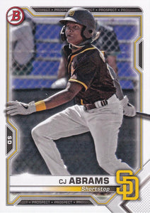 2021 Bowman Baseball Prospect Cards (#BP1-100) ~ Pick your card
