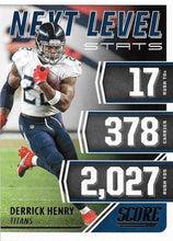 Load image into Gallery viewer, 2021 Panini Score NFL Football NEXT LEVEL STATS Inserts ~ Pick Your Cards
