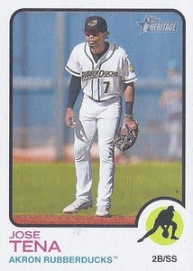  2022 Topps Heritage Minors #61 Yohel Pozo Nick Pratto