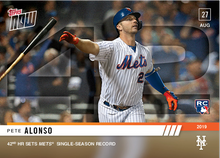 Load image into Gallery viewer, Pete Alonso - Topps Now #755 RC - 42 HR Sets Mets Single Season Record - HouseOfCommons.cards
