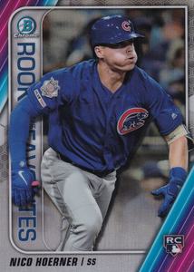 2020 Bowman - Rookie of the Year Favorites Chrome Refractor Insert: #ROYF-NH Nico Hoerner