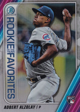 Load image into Gallery viewer, 2020 Bowman - Rookie of the Year Favorites Chrome Refractor Insert: #ROYF-AA Adbert Alzolay

