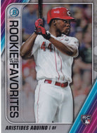 2020 Bowman - Rookie of the Year Favorites Chrome Refractor Insert: #ROYF-AAQ Aristides Aquino