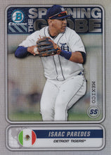 Load image into Gallery viewer, 2020 Bowman - Spanning the Globe Chrome Refractor Insert: #STG-IP Isaac Paredes
