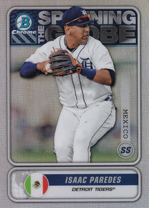 2020 Bowman - Spanning the Globe Chrome Refractor Insert: #STG-IP Isaac Paredes