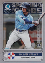 Load image into Gallery viewer, 2020 Bowman - Spanning the Globe Chrome Refractor Insert: #STG-WF Wander Franco
