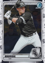 Load image into Gallery viewer, 2020 Bowman Baseball Cards - Chrome Prospects (101-150): #BCP-101 Nick Madrigal
