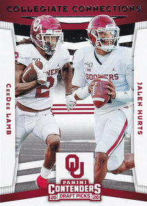 2020 Panini Contenders Draft Picks COLLEGIATE CONNECTIONS Inserts - Pick Your Cards