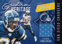 Load image into Gallery viewer, 2020 Panini Prestige NFL GRIDIRON HERITAGE RELICS BLUE ~ Pick Your Cards
