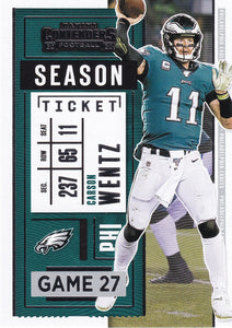 2020 Panini Contenders NFL Football Cards #1-100 ~ Pick Your Cards