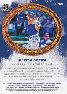 HUNTER DOZIER RC 2017 Panini Diamond Kings Baseball RED FRAMED /99