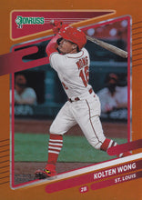 Load image into Gallery viewer, 2021 Donruss Baseball HOLO ORANGE Parallel Cards ~ Pick your card
