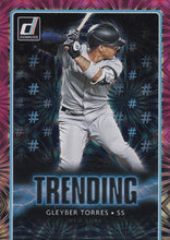 Load image into Gallery viewer, 2021 Donruss Baseball TRENDING Pink, Diamond, Vector &amp; Rapture Inserts ~ Pick your card
