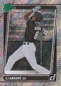2021 Donruss Baseball RATED PROSPECT Pink, Diamond, Vector & Rapture Inserts ~ Pick your card