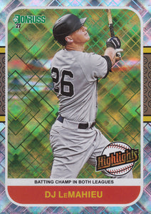 2021 Donruss Baseball HIGHLIGHTS Pink, Diamond, Vector & Rapture Inserts ~ Pick your card