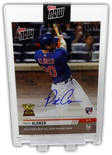 Load image into Gallery viewer, PETE ALONSO 2019 Topps Now AUTO 17/99 ~ First Rookie Cup Card
