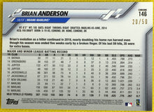 Load image into Gallery viewer, BRIAN ANDERSON 2020 Topps Chrome Ben Baller GOLD REFRACTOR /50 Parallel

