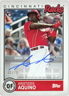 Aristides Aquino 2020 Topps 582 Montgomery Brooklyn Collection AUTO #63/75