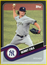 Load image into Gallery viewer, GERRIT COLE 2020 Topps 582 Montgomery Brooklyn Collection BLACK Parallel #63/75
