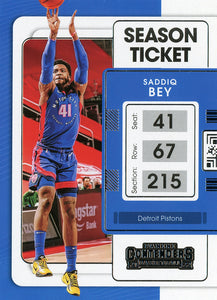 2021-22 Panini Contenders Basketball Cards #1-100 ~ Pick your card