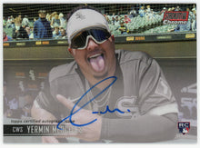 Load image into Gallery viewer, YERMIN MERCEDES RC 2021 Topps Stadium Club Chrome AUTO RED REFRACTOR 5/5
