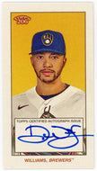 DEVIN WILLIAMS 2021 Topps T206 AUTOGRAPH Auto ~ Brewers