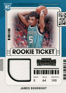 2021-22 Panini Contenders Basketball ROOKIE TICKET RELICS