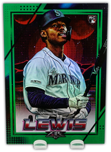 Load image into Gallery viewer, KYLE LEWIS 2020 Topps Fire Baseball GREEN FOIL PARALLEL RC 121/199
