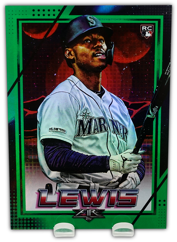 KYLE LEWIS 2020 Topps Fire Baseball GREEN FOIL PARALLEL RC 121/199
