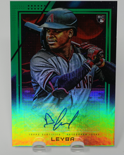 Load image into Gallery viewer, DOMINGO LEYBA 2020 Topps Fire Baseball GREEN AUTO RC 43/75
