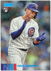 NICO HOERNER 2020 Topps Stadium Club BLUE FOIL #47/50 Parallel RC ~ Cubs