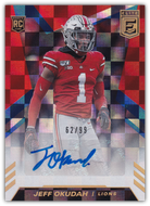 2020 Donruss Elite Football RED ROOKIE AUTOS #/99
