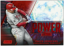 Load image into Gallery viewer, RHYS HOSKINS 2020 Topps Stadium Club RED Foil POWER ZONE ~ Phillies
