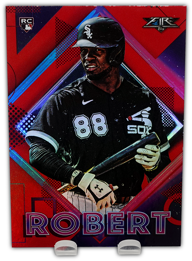 LUIS ROBERT 2020 Topps Fire Baseball FLAME RED FOIL RC Parallel
