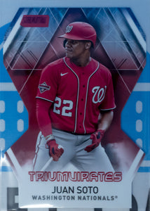 JUAN SOTO 2021 Topps Stadium Club Baseball RED TRIUMVIRATE Insert