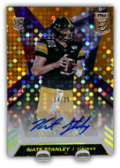 NATE STANLEY 2020 Donruss Elite Football ORANGE AUTO 04/25