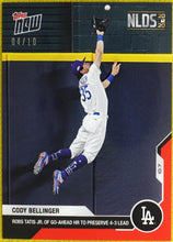 Load image into Gallery viewer, CODY BELLINGER 2020 Topps Now #384 /10 ~ Robs Tatis Jr of Go-Ahead HR NLDS 2020
