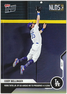 CODY BELLINGER 2020 Topps Now #384 ~ Robs Tatis Jr of Go-Ahead HR NLDS 2020