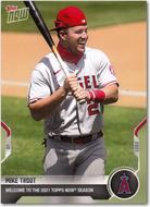 2021 Topps Now MIKE TROUT Road to Opening Day PROMO #WLCM w/ promo code