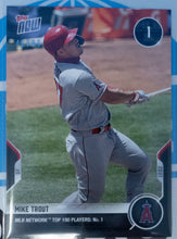 Load image into Gallery viewer, MIKE TROUT 2021 Topps Now MLB Network&#39;s Top 100 #1 BLACK Parallel #46/99
