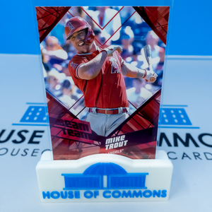 MIKE TROUT 2021 Topps Stadium Club Baseball RED FOIL BEAM TEAM ~ 1:10 Case Hit