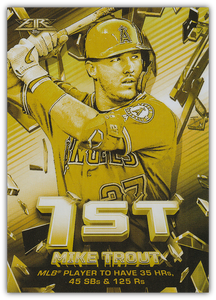 2020 Topps Fire Baseball SHATTERING STATS GOLD MINTED INSERTS ~ Pick your card