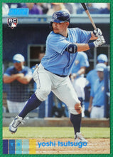 Load image into Gallery viewer, YOSHI TSUTSUGO 2020 Topps Stadium Club BLUE FOIL #43/50 Parallel RC ~ Rays
