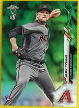 Load image into Gallery viewer, ALEX YOUNG 2020 Topps Chrome Ben Baller GREEN REFRACTOR /99 Parallel
